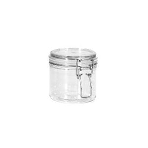 Clear Bailwire Plastic Jar w/ Gasket - 17 oz